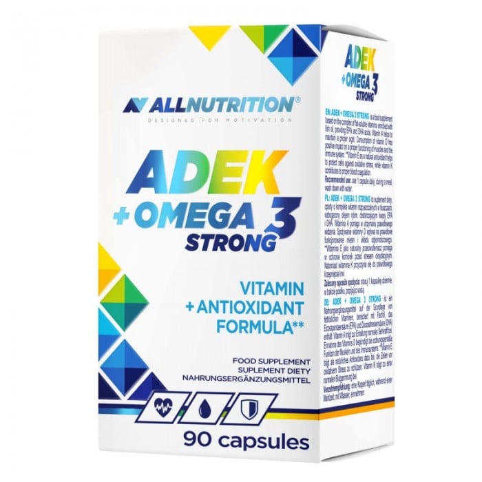 Allnutrition ADEK + Omega 3 Strong - Витамин A D E K + Омега 3 / 90caps